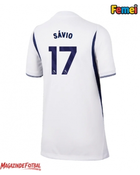 Tottenham Hotspur Savio #17 Tricou Fotbal Replică 2026-27 Femei Acasa Tottenham Hotspur Savio #17 Tricou Fotbal Replică 2026-27 Femei Acasa